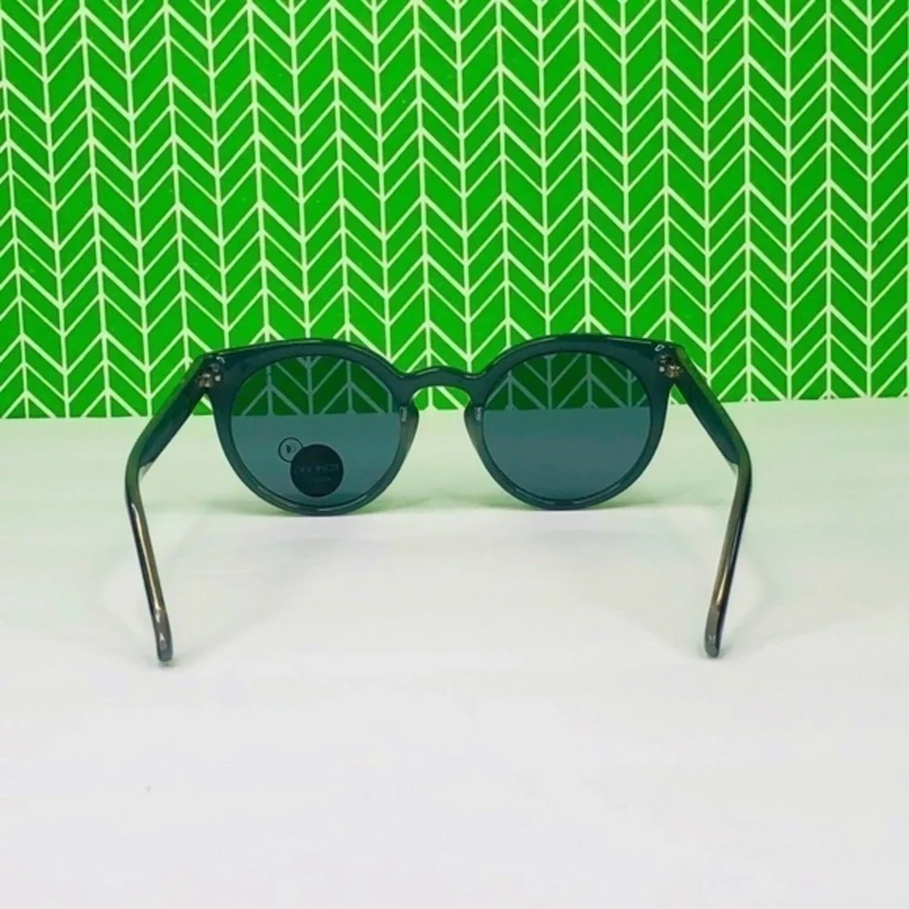 KOMONO Lulu Black Jade Sunglasses NEW cateye